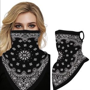 Print Breathable Ear Loop Face Cover Windproof